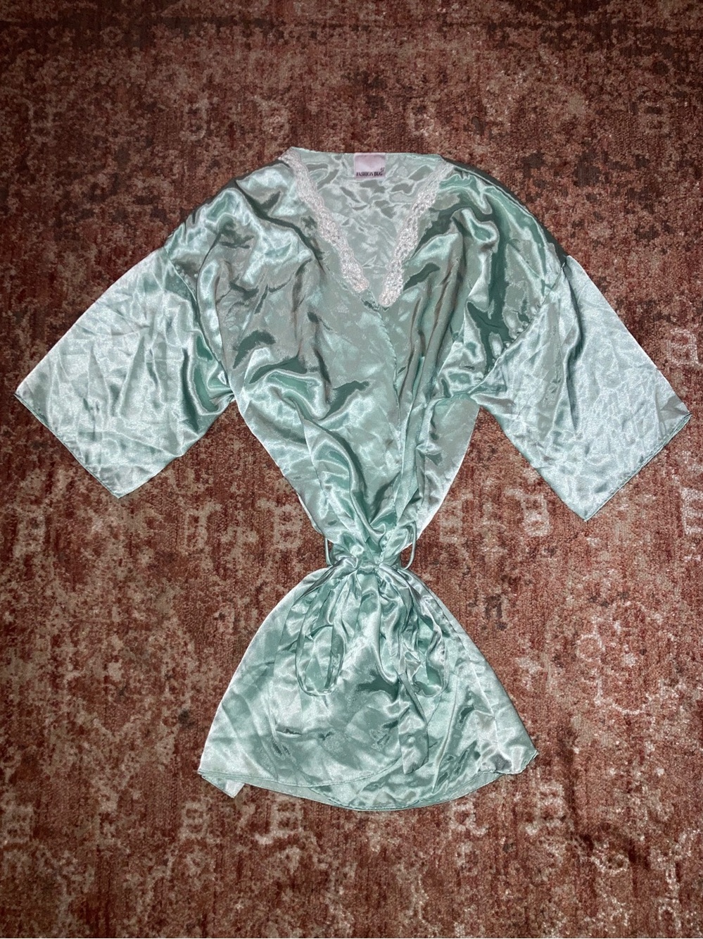 Light Green Satin Robe